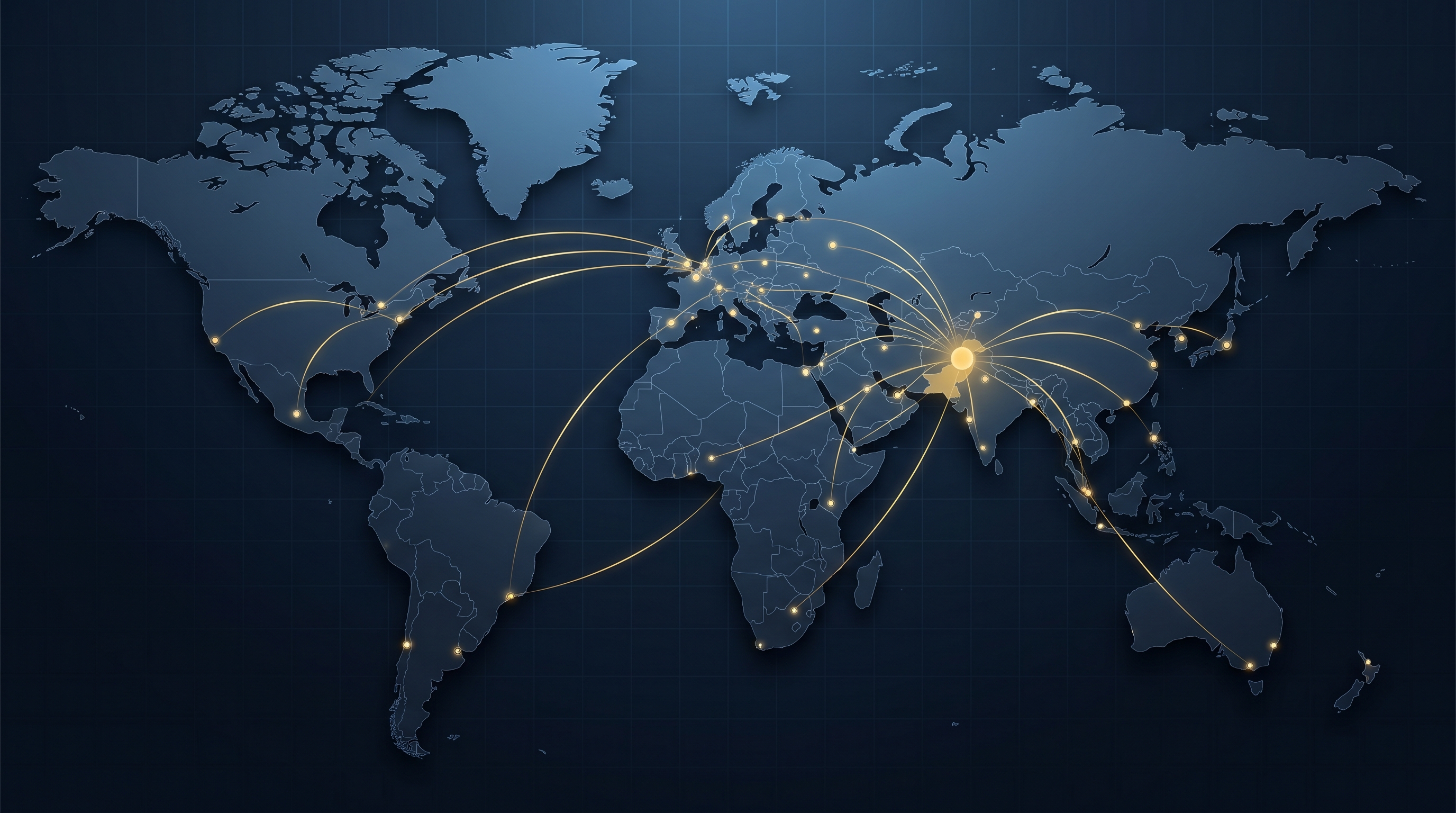 Global presence world map